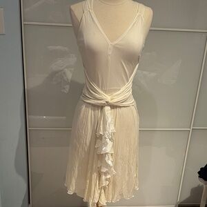 Cavalli Class Cream Wrap Dress